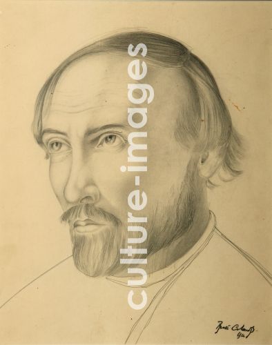 Konstantin Alexejewitsch Sokolow, Porträt des Dichters Nikolai Kljuew