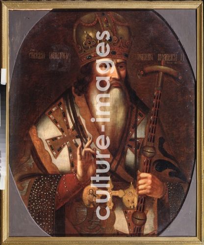 Russischer Meister, Bildnis Joachim, Patriarch von Moskau (1674-1690).