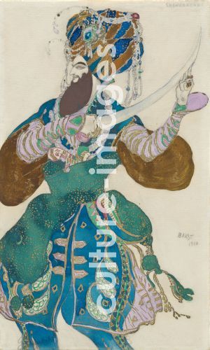 Léon Bakst, Kostümentwurf zum Ballett Scheharazade von N. Rimski-Korsakow
