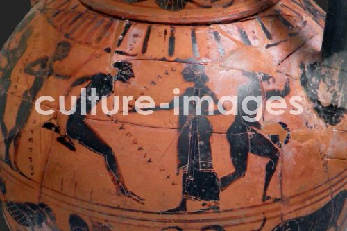 Der Weitsprung bei den Olympischen Spielen der Antike. Attische Vasenmalerei