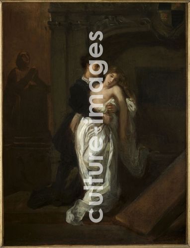 Eugène Delacroix, Romeo und Julia vor dem Grab der Familie Capulet