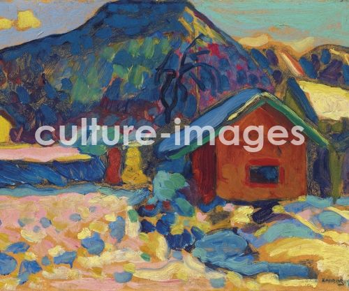 Wassily Wassiljewitsch Kandinsky, Winterstudie mit Berg