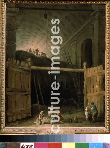 Hubert Robert, Heuboden in einer Basilika, Robert, Hubert (1733-1808)
