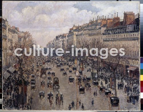 Camille Pissarro, Boulevard Montmartre in Paris