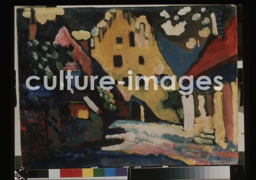 Wassily Wassiljewitsch Kandinsky, Murnau. Innenhof des Schlosses Wassily Wassiljewitsch Kandinsky, Murnau. Innenhof des Schlosses