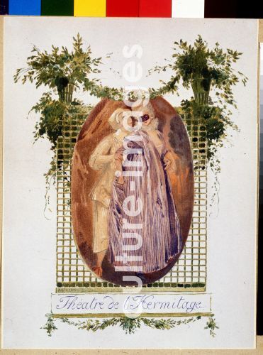 Léon Bakst, Umschlag eines Programmheftes des Eremitage-Theaters, Bakst, Léon (1866-1924)