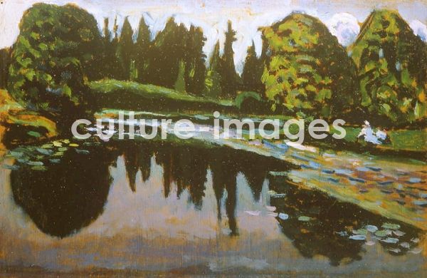 Wassily Wassiljewitsch Kandinsky, Fluss im Sommer Wassily Wassiljewitsch Kandinsky, Fluss im Sommer