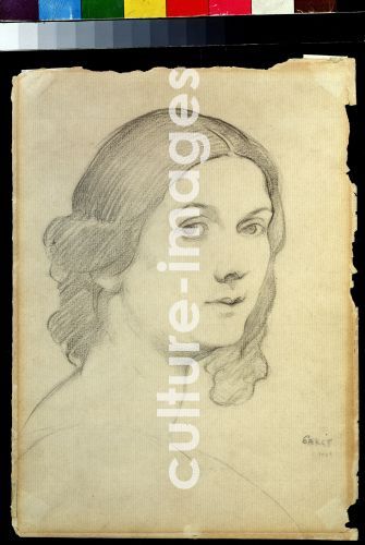 Léon Bakst, Porträt der Tänzerin Isadora Duncan (1877-1927), Bakst, Léon (1866-1924)
