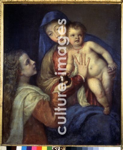 Tizian, Madonna und Kind mit Maria Magdalena