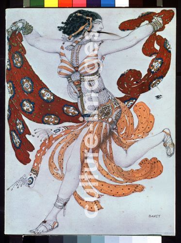 Léon Bakst, Kostümentwurf zum Ballett Kleopatra von A. Arenski, Bakst, Léon (1866-1924)