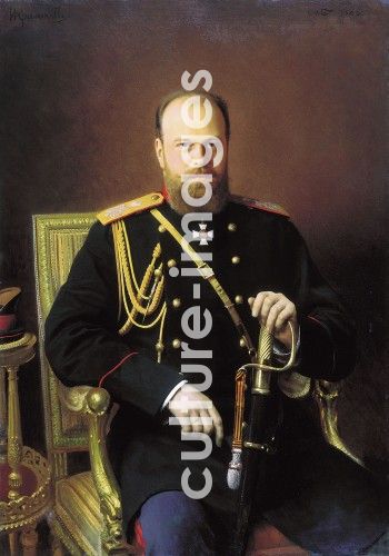 Iwan Nikolajewitsch Kramskoi, Porträt des Kaisers Alexander III. Iwan Nikolajewitsch Kramskoi, Porträt des Kaisers Alexander III.