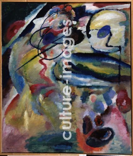 Wassily Wassiljewitsch Kandinsky, Das erste gegenstandslose Bild mit Kreis Wassily Wassiljewitsch Kandinsky, Das erste gegenstandslose Bild mit Kreis