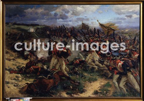 Nikolai Semjonowitsch Samokisch, Die litauische Gardetruppe bei der Schlacht von Borodino 1812