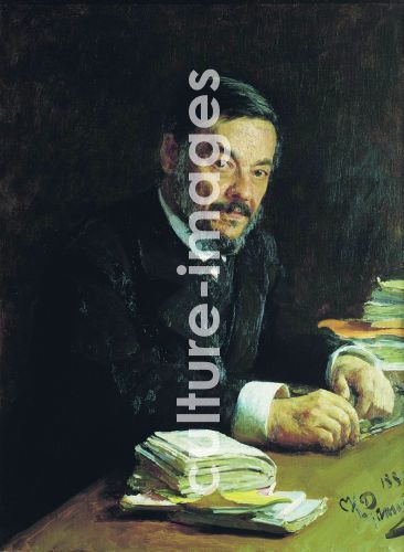 Ilja Jefimowitsch Repin, Porträt des Mediziners und Physiologen Iwan M. Setschenow (1829-1905), Repin, Ilja Jefimowitsch (1844-1930)