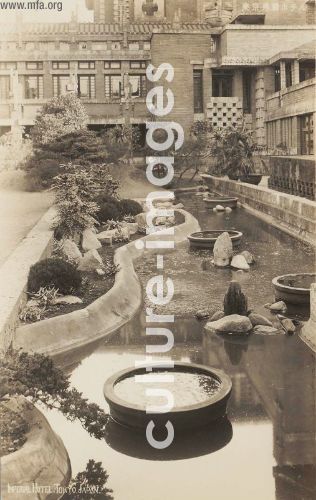 Advertisement for the Imperial Hotel, Tokyo: Garden Designed by Frank Lloyd Wright