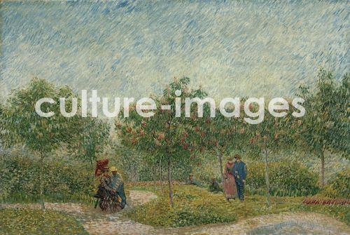 Vincent van Gogh, Garten in Montmartre mit Liebespaar