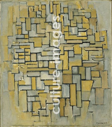 Piet Mondrian, Mondrian, Piet (1872-1944)Komposition in Braun und Grau (Gemälde Nr. II / Komposition Nr. IX / Compositie 5)