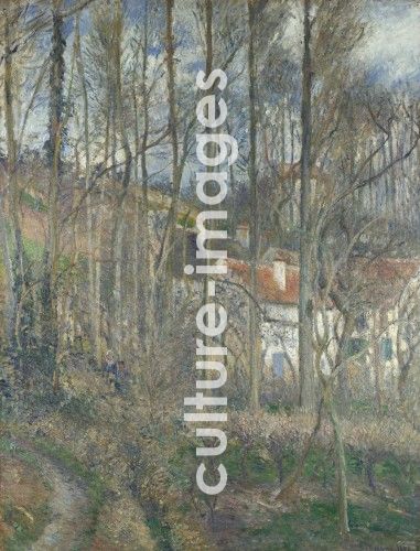 Camille Pissarro, Die Côte des Boeufs an der Hermitage Camille Pissarro, Die Côte des Boeufs an der Hermitage