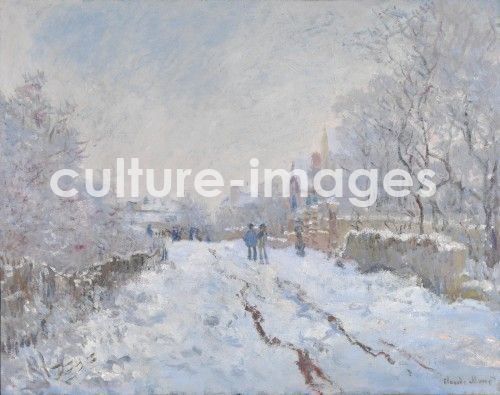 Claude Monet, Schnee in Argenteuil Claude Monet, Schnee in Argenteuil