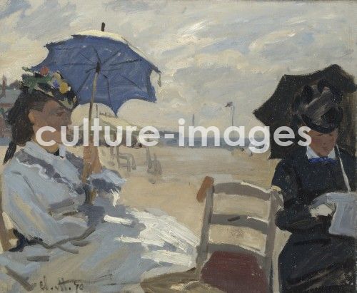 Claude Monet, Am Strand von Trouville Claude Monet, Am Strand von Trouville