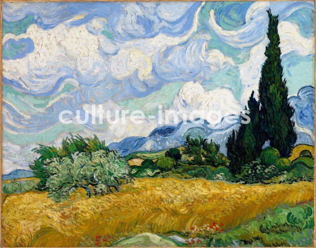 Vincent van Gogh, Wheat Field with Cypresses Vincent van Gogh, Wheat Field with Cypresses