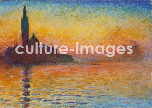 Claude Monet, San Giorgio Maggiore bei der Abenddämmerung Claude Monet, San Giorgio Maggiore bei der Abenddämmerung