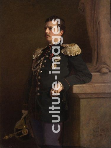 Iwan Nikolajewitsch Kramskoi, Kramskoi, Iwan Nikolajewitsch (1837-1887), Porträt von Großfürst Wladimir Alexandrowitsch von Russland (1847-1909)