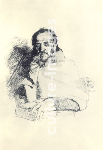 Ilja Jefimowitsch Repin, Porträt des Dichters Jakov Polonski