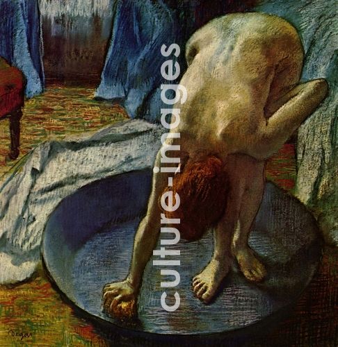 Edgar Degas, Frau in der Badewanne