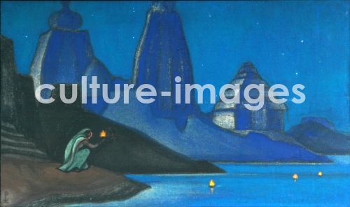 Nicholas Roerich, Glücksflamme, Lichter am Ganges