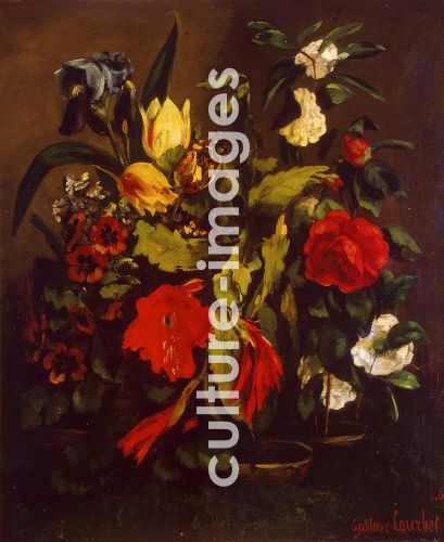 Gustave Courbet, Stilleben mit Blumen