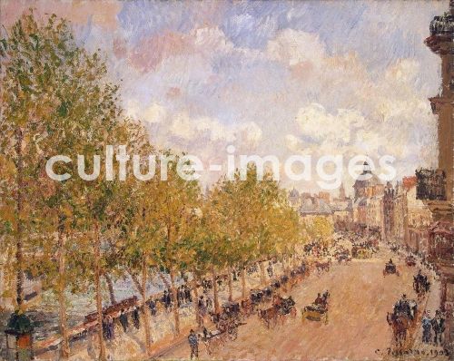 Camille Pissarro, Quai Malaquais am sonnigen Nachmittag Camille Pissarro, Quai Malaquais am sonnigen Nachmittag