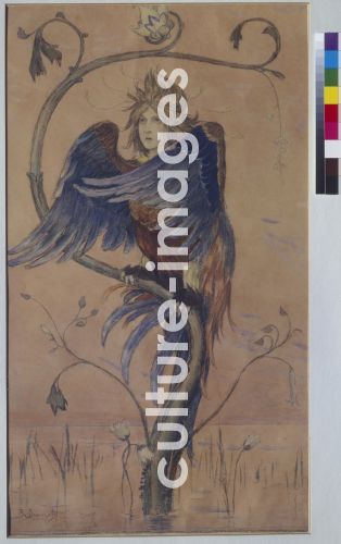 Viktor Michailowitsch Wasnezow, Gamajun, kündender Vogel Viktor Michailowitsch Wasnezow, Gamajun, kündender Vogel