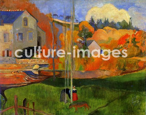 Paul Gauguin, Landschaft in der Bretagne. Die David-Mühle