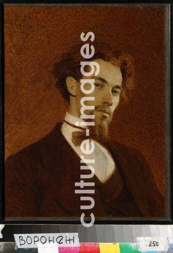 Iwan Nikolajewitsch Kramskoi, Porträt von Maler Konstantin Sawizki (1844-1905)