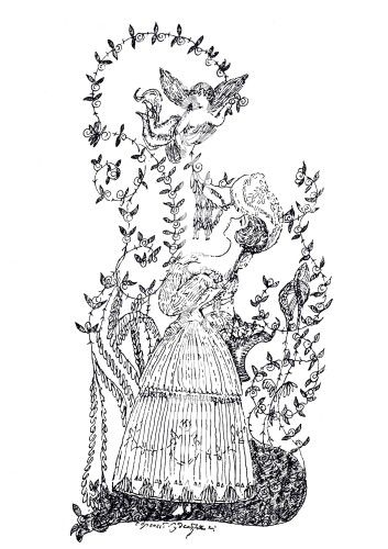 Sergei Jurjewitsch Sudeikin, Illustration zum Essay Die blaue Rose von S. Makowski
