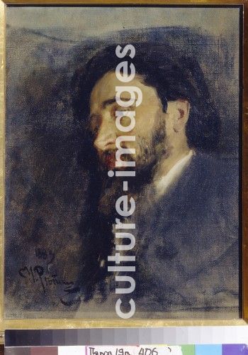 Ilja Jefimowitsch Repin, Porträt des Schriftstellers Wsewolod M. Garschin (1855-1888)