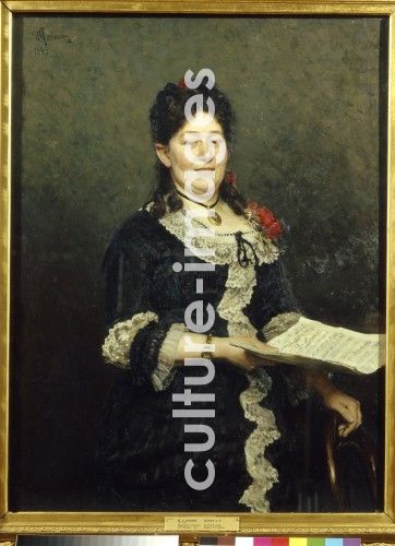 Ilja Jefimowitsch Repin, Portrait von Opernsängerin Alexandra Molas (1845-1929)