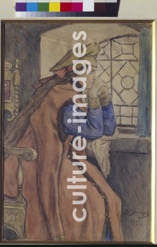Viktor Michailowitsch Wasnezow, Zarewna am Fenster (Die Zarentochter, die nie lächelte) Viktor Michailowitsch Wasnezow, Zarewna am Fenster (Die Zarentochter, die nie lächelte)