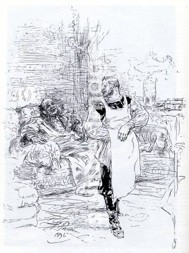 Ilja Jefimowitsch Repin, Illustration zur Erzählung Der Tod des Iwan Iljitsch von L. Tolstoi