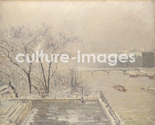 Camille Pissarro, Der Louvre unter Schnee