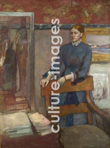 Edgar Degas, Hélène Rouart im Arbeitszimmer ihres Vaters