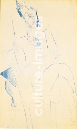 Amedeo Modigliani, Porträt von Jean Cocteau