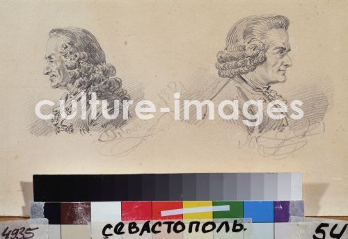 Alexander Ossipowitsch Orlowski, Bildnis Voltaire und Denis Diderot