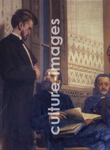 Ilja Jefimowitsch Repin, Die Komponisten Milan Napravnik und Bedrich Smetana (Detail des Bildes Slawische Komponisten)