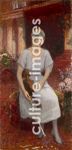 Ilja Jefimowitsch Repin, Porträt von Violinvirtuosin Cecilia Hansen (1897-1989)
