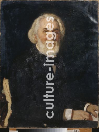 Ilja Jefimowitsch Repin, Porträt des Schriftstellers Iwan S. Turgenew (1818-1883)