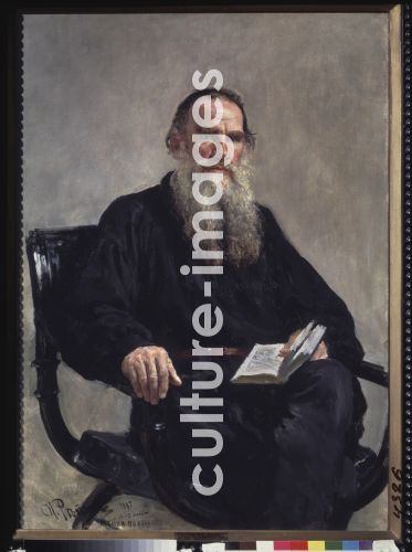 Ilja Jefimowitsch Repin, Porträt des Schriftstellers Leo N. Tolstoi (1828-1910)