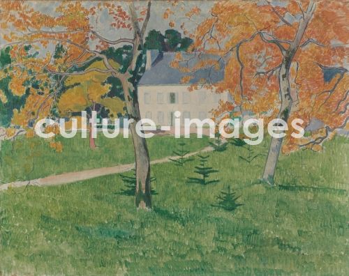 Émile Bernard, Haus zwischen den Bäumen. Pont-Aven. Émile Bernard, Haus zwischen den Bäumen. Pont-Aven.