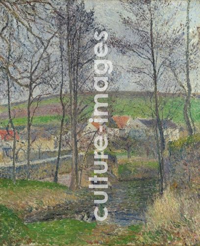Camille Pissarro, Grauer Tag an den Ufern der Viosne bei Osny